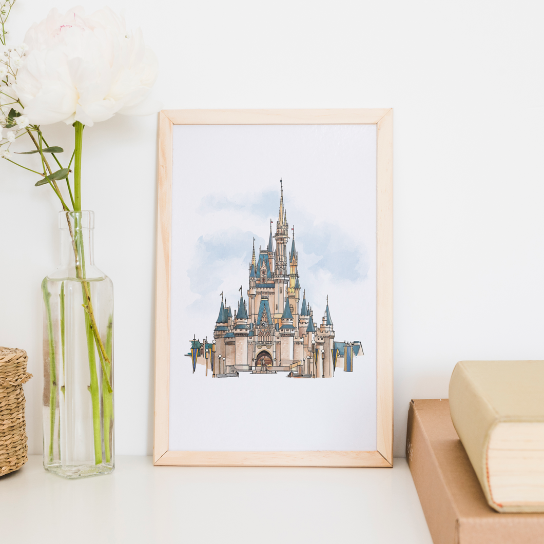 Castle Disneyscape Art Print