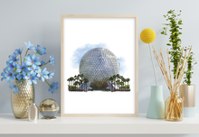 Load image into Gallery viewer, Epcot Spaceship Disneyscape Art Print
